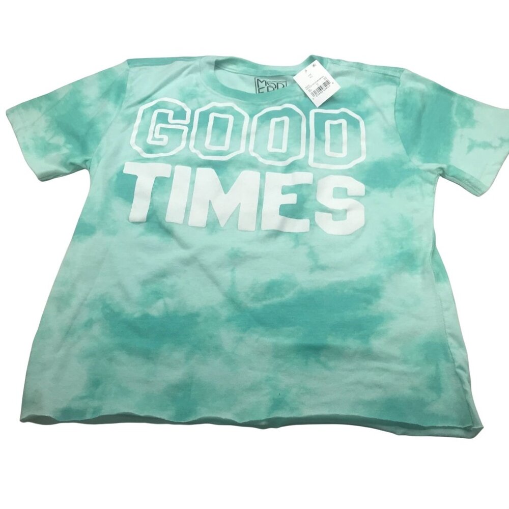 Modern Lux Women's XS Green Tie Dye Good Times Tee New